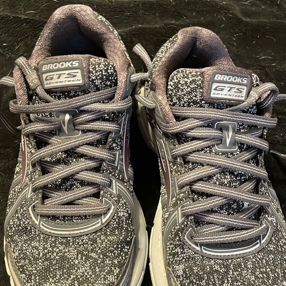 Brooks Womens Adrenaline GTS 17 Airplus Foam Gray Running Shoes Sneakers 7 - Picture 9 of 9